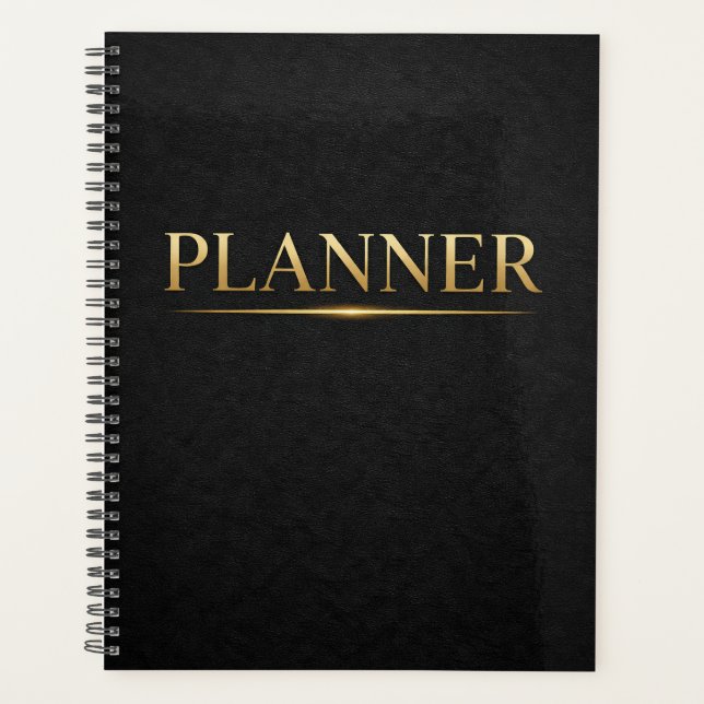 Agenda Luxury Gold Planner with Glow Line (Anverso)