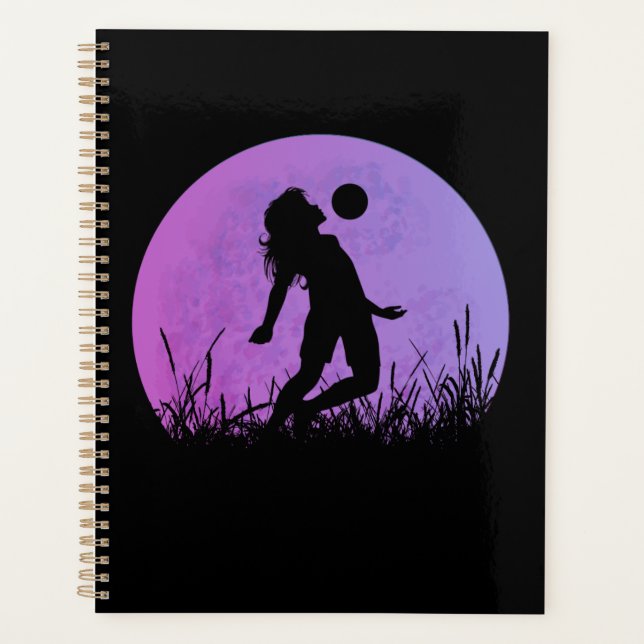 Agenda luz de la luna del chica de fútbol (Anverso)