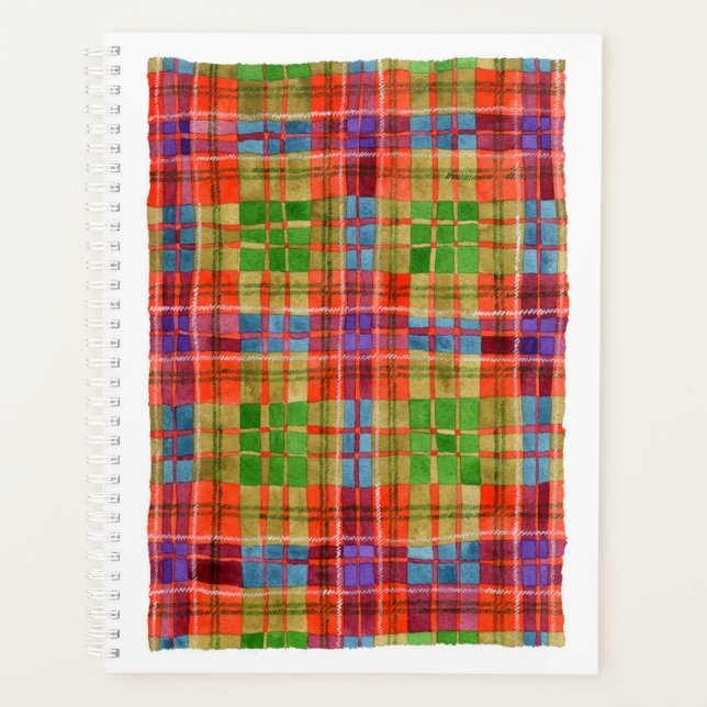 Agenda MAC RAE TARTAN 8.5x11 Planner / Calendario (Anverso)