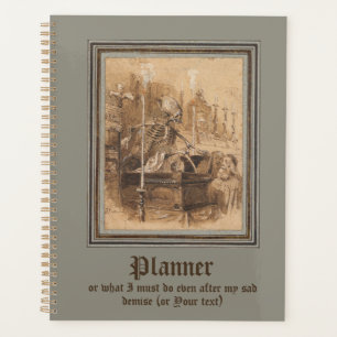 Agenda Macabre Planner para los Workaholics