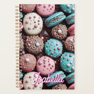 Agenda Macaron color bonito, azul y rosa