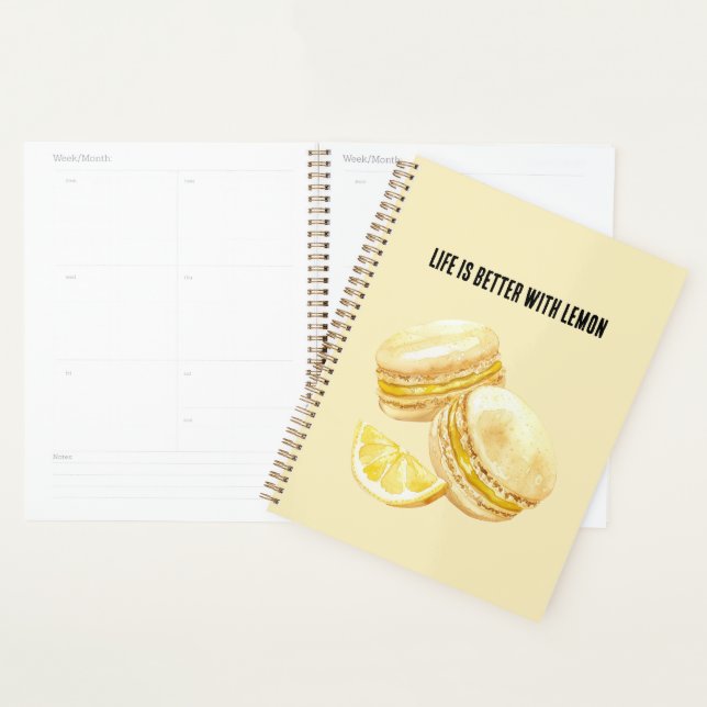 Agenda Macarons Amarillo Limón (Demostración)