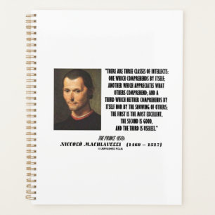 Agenda Machiavelli Cita De Tres Clases De Intelectuales