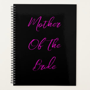 Agenda Madre De La Novia Boda Regalo Favor Negro Rosa