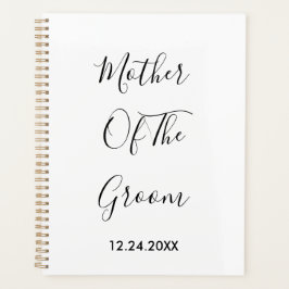 Agenda Madre De Los Bodas De Groom Simple Favor De Regalo