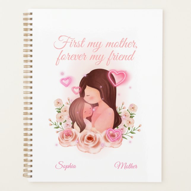 Agenda Madre e hija, nombres personalizados (Anverso)