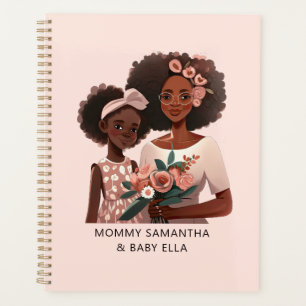 Agenda Madre y hija negras personalizadas (12)