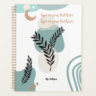 Agenda Maestra bohemia aprecia a personalizado moderno
