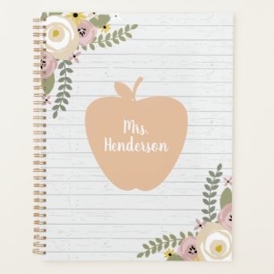 Agenda Maestra de Apple color rosa gris y dorado