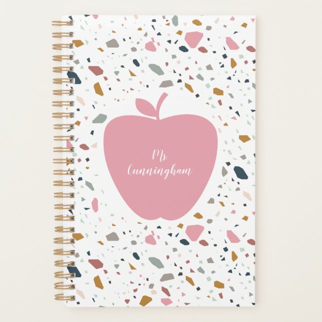 Agenda Maestra de Apple Rosa Terrazzo (Anverso)