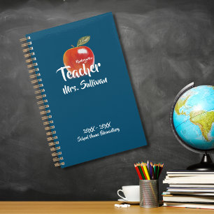 Agenda Maestra de guardería de Apple Roja