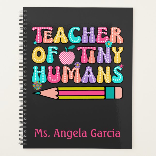 Agenda Maestra De Un Pequeño Humano De Vuelta A La Escuel (Anverso)