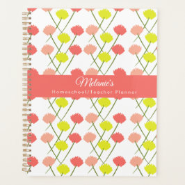 Agenda Maestra Escuela Hogar Flor Silvestre Brillante