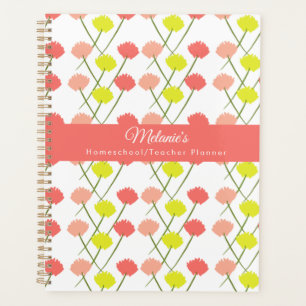 Agenda Maestra Escuela Hogar Flor Silvestre Brillante