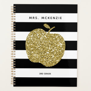 Agenda Maestra moderna de Apple de oro vuelve a la escuel