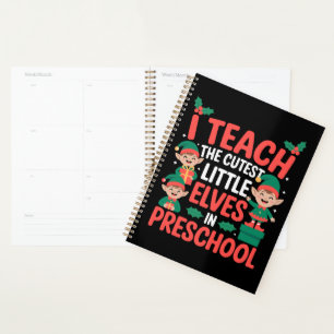 Agenda Maestra Navidad Enseño Elfos Más Lindos Preescolar