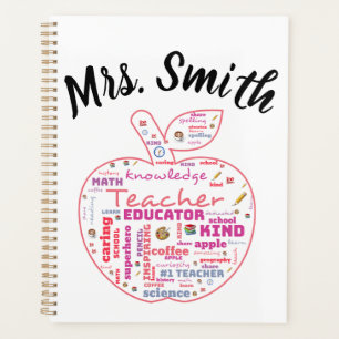 Agenda Maestra personalizada Apple Word Art