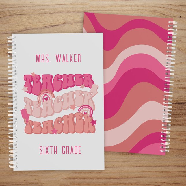 Agenda Maestría en Retro Rosa Groovy (Subido por el creador)