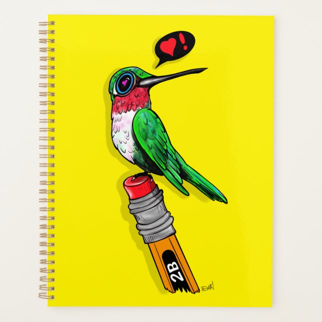 Agenda Maestros Mascota Hummingbird (Anverso)