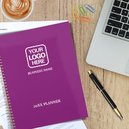 Agenda Magenta Moderno Logotipo Profesional de Negocio Bl