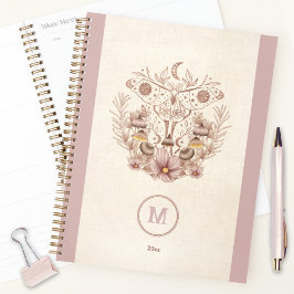 Agenda Magical Celestial Mushroom Moth Moon Boho