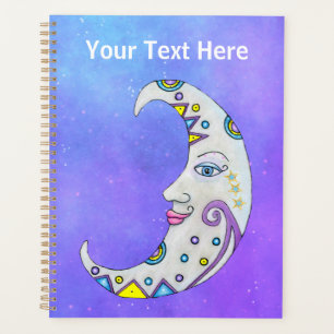 Agenda Magical Crescent Moon Face Decoraciones cielo