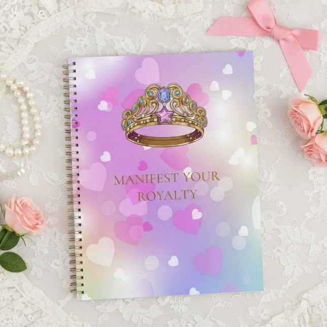 Agenda Magical Heart Tiara Spiral Notebook (Subido por el creador)