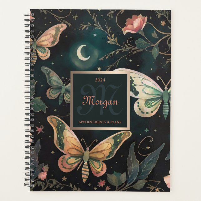 Agenda Magical Midnight Garden Nombramientos y (Anverso)