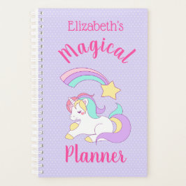 Agenda Magical Planner Unicorn & Shooting Star