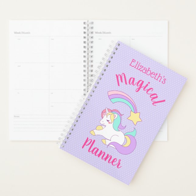 Agenda Magical Planner Unicorn & Shooting Star (Demostración)