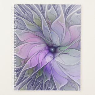 Agenda Magnífica Belleza Moderna Resumen Flor de Arte Fra