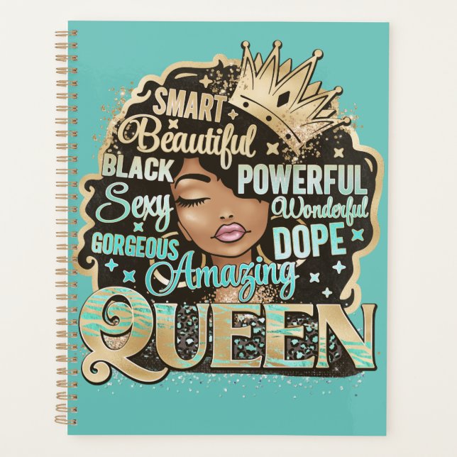 Agenda Magnífica e impresionante reina negra Melanin Sist (Anverso)