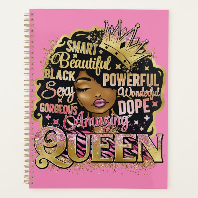 Agenda Magnífica e impresionante reina negra Melanin Sist (Anverso)