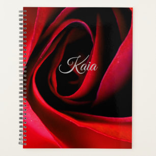 Agenda Magnífico bloc de notas de la rosa roja