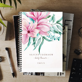 Agenda Magnolia bouquet acuarela negocios femeninos