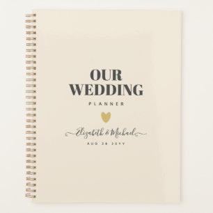 Agenda Magnolia Cream Tipografía Boda moderna