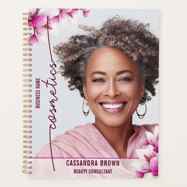 Agenda Magnolia Pink Floral Business (Anverso)