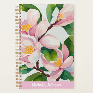 Agenda Magnolia rosa acuarela Arte moderno