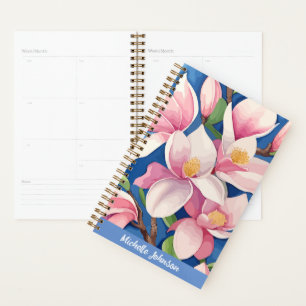 Agenda Magnolia rosa acuarela Arte moderno