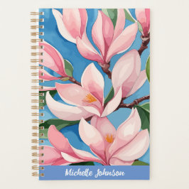 Agenda Magnolia rosa acuarela Arte moderno