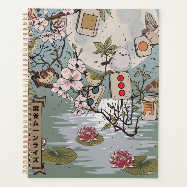 Agenda Mahjong Salida de la Luna (Anverso)