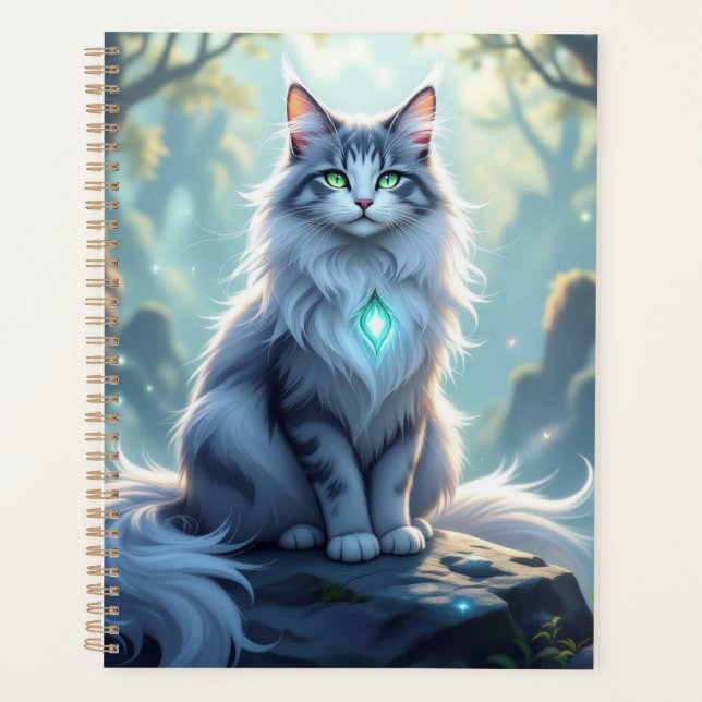 Agenda **Majestic Fantasy Cat with Mystical Aura – High F (Anverso)