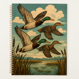 Agenda Mallard Ducks in Flight Wildlife Art
