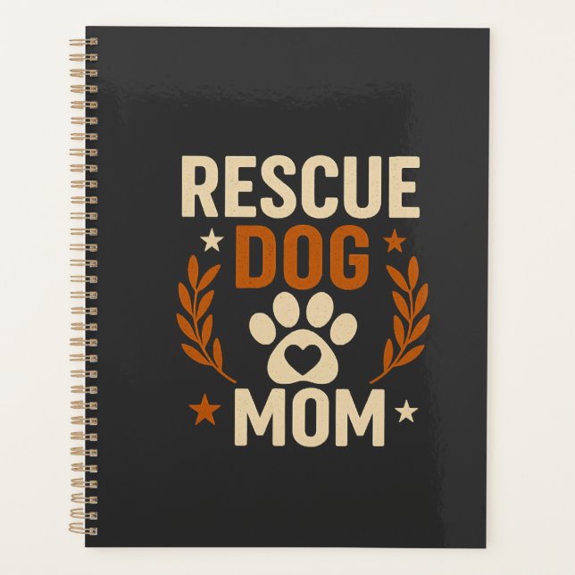 Agenda Mamá de perro rescatado (Anverso)