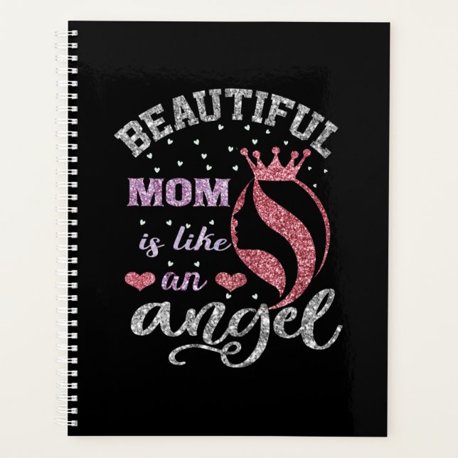 Agenda Mamá hermosa es como un ángel (Anverso)
