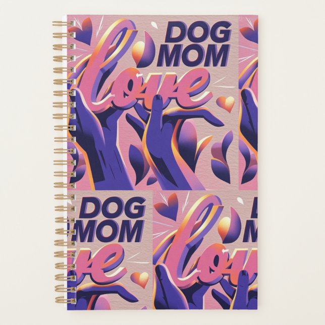 Agenda Mamá Perro Amor Pink Purple (Anverso)