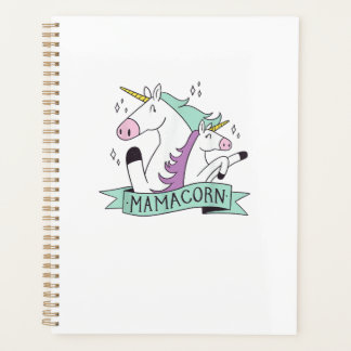 Agenda Mamacorn Unicorn Mama Maternidad Familia Día de la