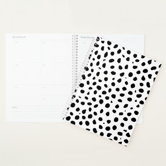 Agenda Manchas de queso blanco negro (Demostración)