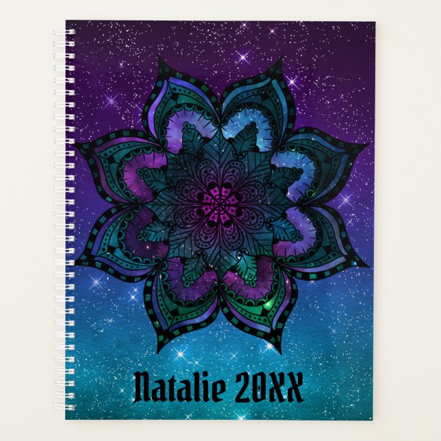 Agenda Mandala celeste personalizada (Anverso)