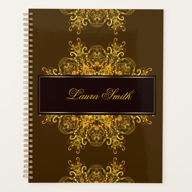 Agenda Mandala floral étnica. (Anverso)